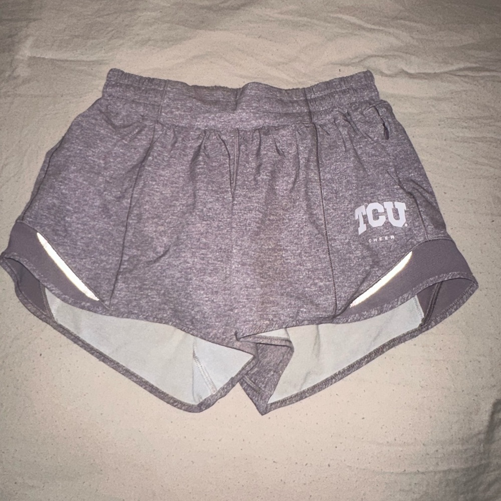 Lululemon Hotty Hot Short TCU Cheer purple